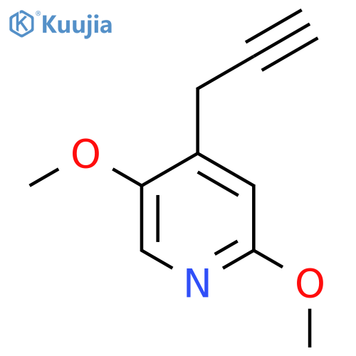 2,5-dimethoxy-4-(prop-2-yn-1-yl)pyridine structure