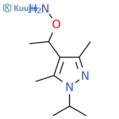 O-{1-3,5-dimethyl-1-(propan-2-yl)-1H-pyrazol-4-ylethyl}hydroxylamine structure