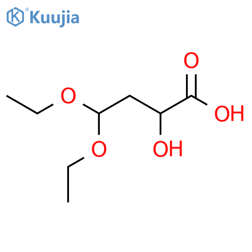 4,4-diethoxy-2-hydroxybutanoic acid structure