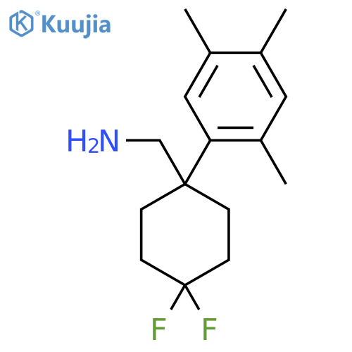 4,4-difluoro-1-(2,4,5-trimethylphenyl)cyclohexylmethanamine structure