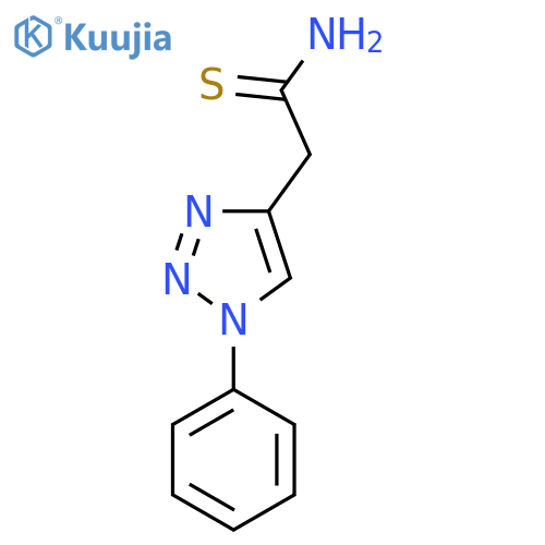 2-(1-phenyl-1H-1,2,3-triazol-4-yl)ethanethioamide structure