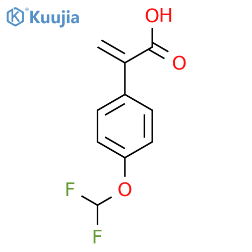 2-4-(difluoromethoxy)phenylprop-2-enoic acid structure