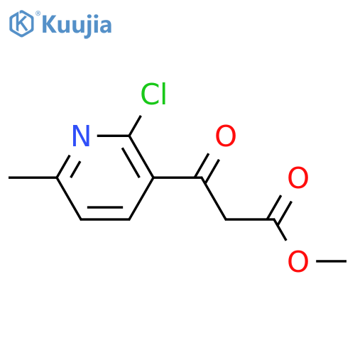 methyl 3-(2-chloro-6-methylpyridin-3-yl)-3-oxopropanoate structure