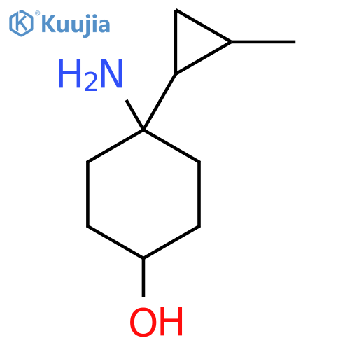 4-amino-4-(2-methylcyclopropyl)cyclohexan-1-ol structure