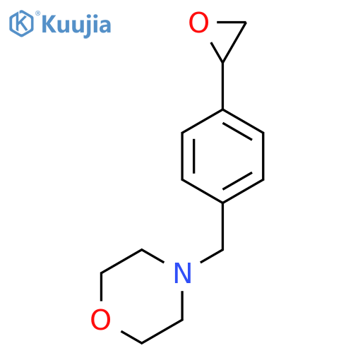 4-{4-(oxiran-2-yl)phenylmethyl}morpholine structure