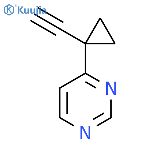 4-(1-Ethynylcyclopropyl)pyrimidine structure