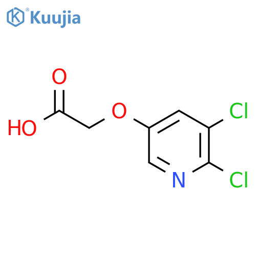 2-(5,6-dichloropyridin-3-yl)oxyacetic acid structure