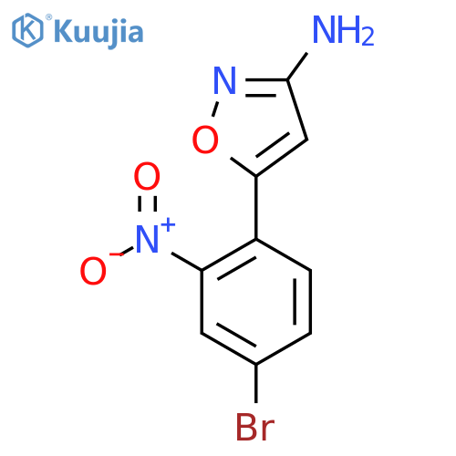 5-(4-bromo-2-nitrophenyl)-1,2-oxazol-3-amine structure