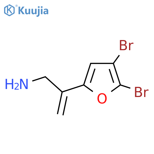 2-(4,5-dibromofuran-2-yl)prop-2-en-1-amine structure
