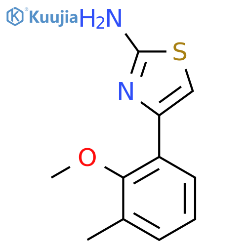 4-(2-methoxy-3-methylphenyl)-1,3-thiazol-2-amine structure