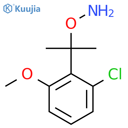 O-2-(2-chloro-6-methoxyphenyl)propan-2-ylhydroxylamine structure