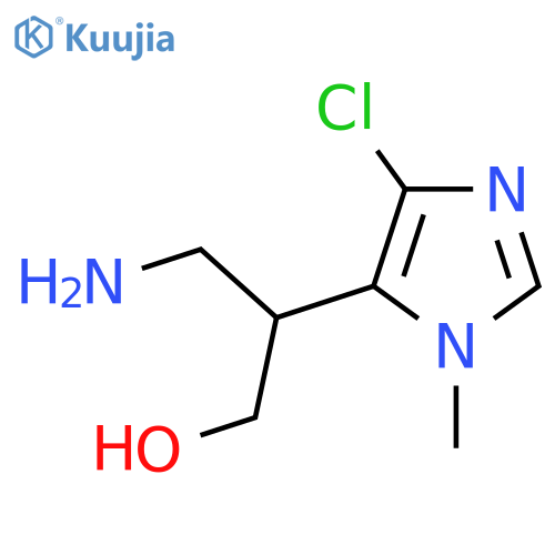 3-amino-2-(4-chloro-1-methyl-1H-imidazol-5-yl)propan-1-ol structure