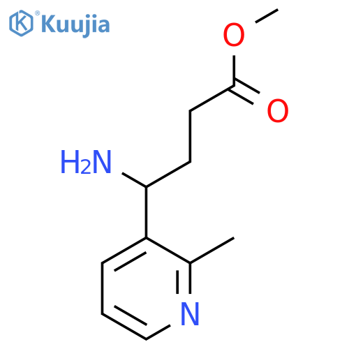 methyl 4-amino-4-(2-methylpyridin-3-yl)butanoate structure