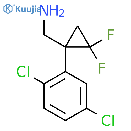 1-(2,5-dichlorophenyl)-2,2-difluorocyclopropylmethanamine structure