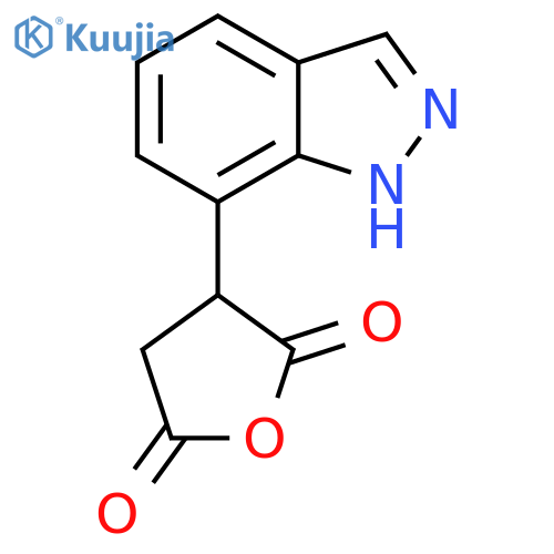 3-(1H-indazol-7-yl)oxolane-2,5-dione structure