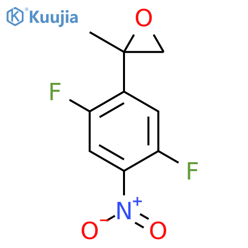 2-(2,5-difluoro-4-nitrophenyl)-2-methyloxirane structure