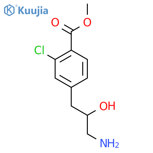 methyl 4-(3-amino-2-hydroxypropyl)-2-chlorobenzoate structure