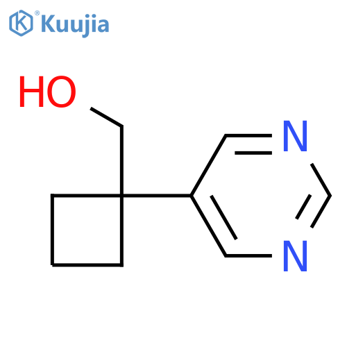 1-(pyrimidin-5-yl)cyclobutylmethanol structure