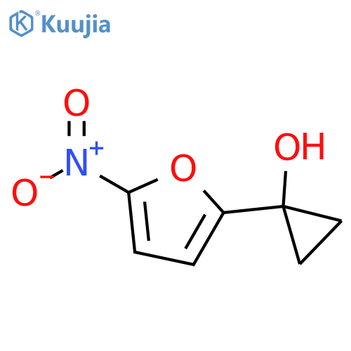 1-(5-nitrofuran-2-yl)cyclopropan-1-ol structure