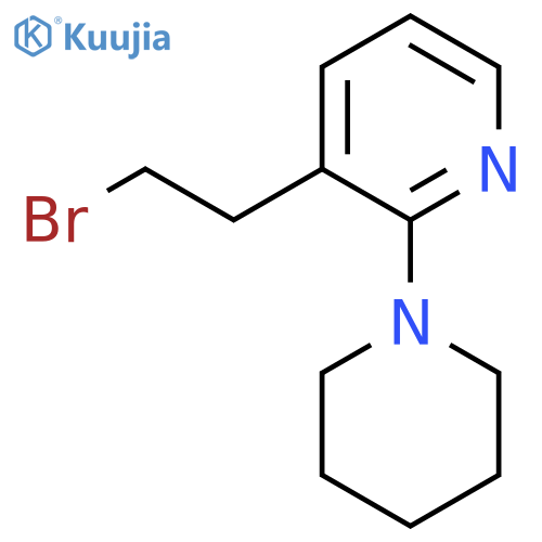 3-(2-bromoethyl)-2-(piperidin-1-yl)pyridine structure