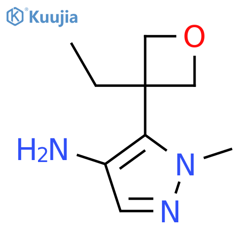 5-(3-ethyloxetan-3-yl)-1-methyl-1H-pyrazol-4-amine structure