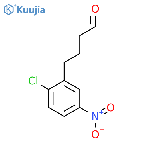 4-(2-chloro-5-nitrophenyl)butanal structure