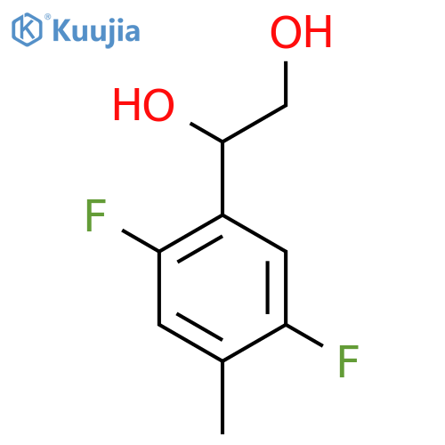 1-(2,5-difluoro-4-methylphenyl)ethane-1,2-diol structure