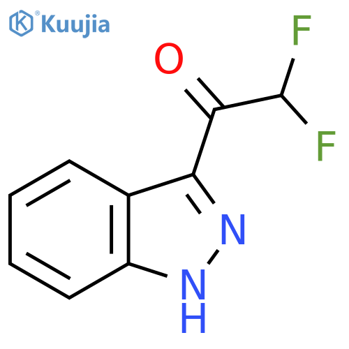 2,2-difluoro-1-(1H-indazol-3-yl)ethan-1-one structure