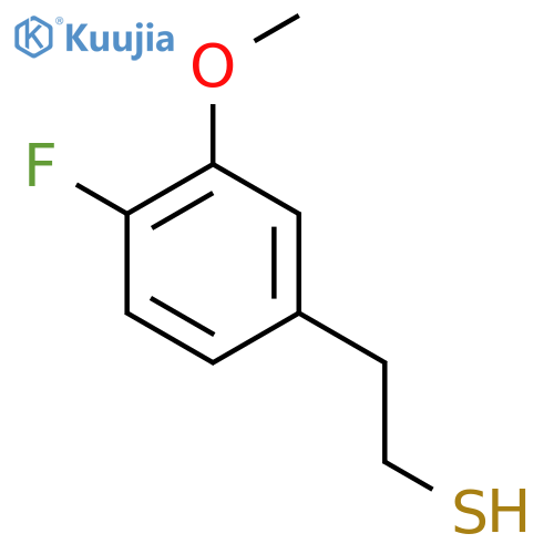 2-(4-fluoro-3-methoxyphenyl)ethane-1-thiol structure