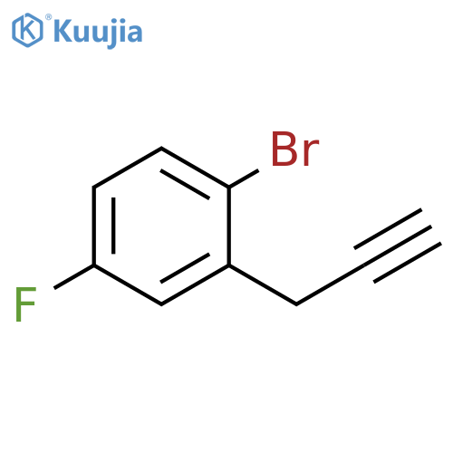 1-Bromo-4-fluoro-2-(prop-2-yn-1-yl)benzene structure