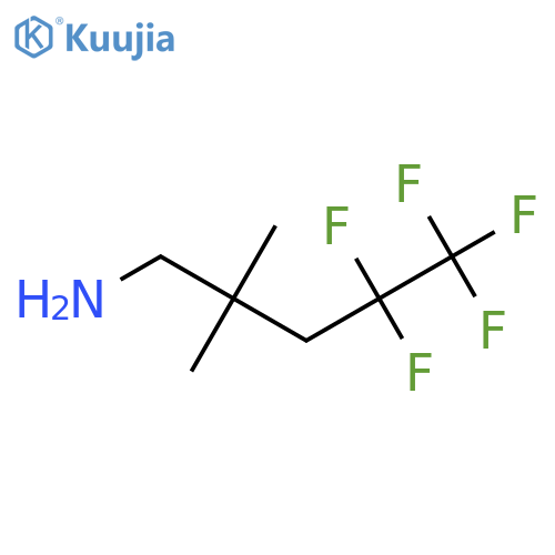 4,4,5,5,5-pentafluoro-2,2-dimethylpentan-1-amine structure