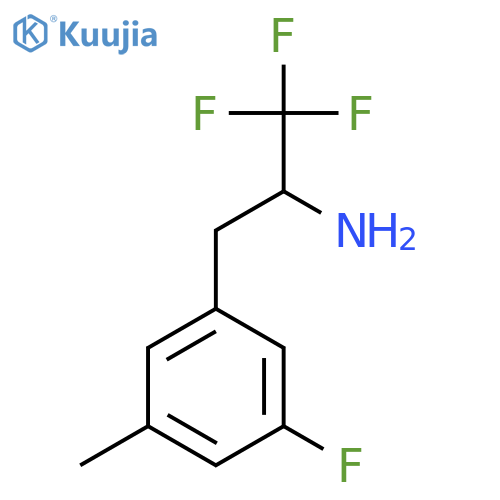 1,1,1-trifluoro-3-(3-fluoro-5-methylphenyl)propan-2-amine structure