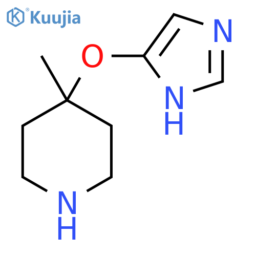 4-(1H-imidazol-5-yloxy)-4-methylpiperidine structure