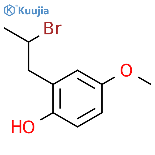2-(2-bromopropyl)-4-methoxyphenol structure