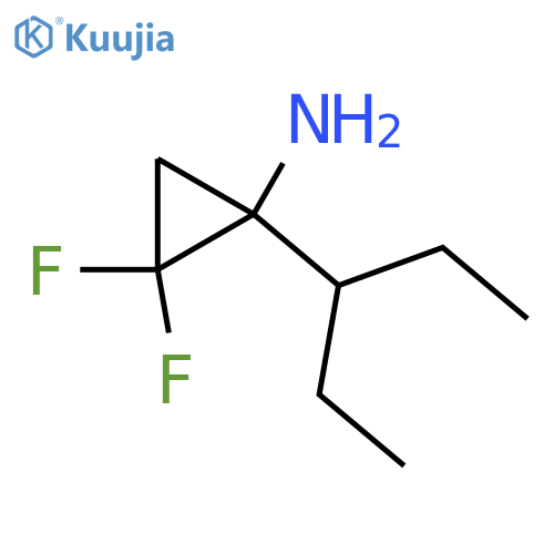 2,2-difluoro-1-(pentan-3-yl)cyclopropan-1-amine structure