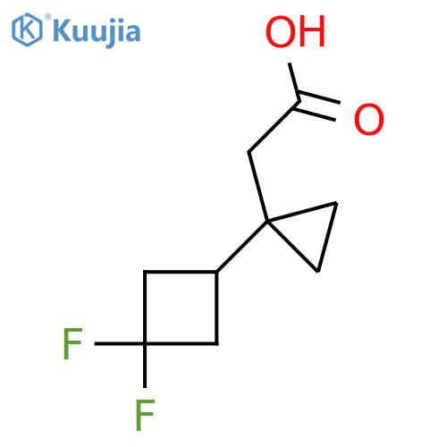 2-1-(3,3-difluorocyclobutyl)cyclopropylacetic acid structure