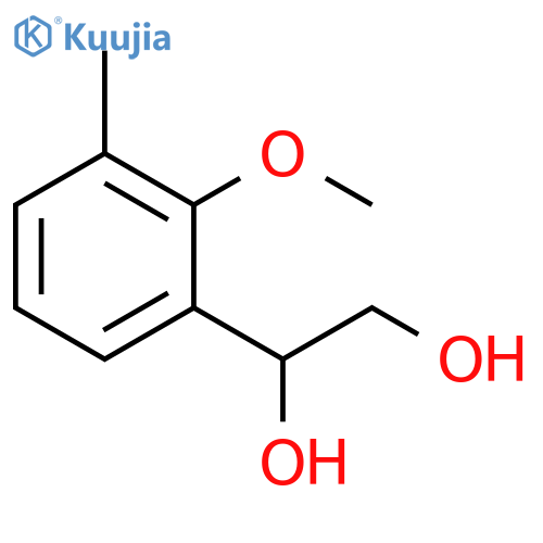 1-(2-methoxy-3-methylphenyl)ethane-1,2-diol structure
