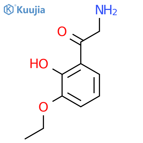2-amino-1-(3-ethoxy-2-hydroxyphenyl)ethan-1-one structure