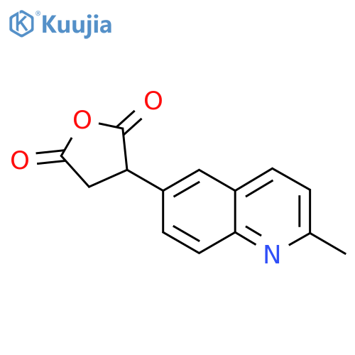 3-(2-methylquinolin-6-yl)oxolane-2,5-dione structure