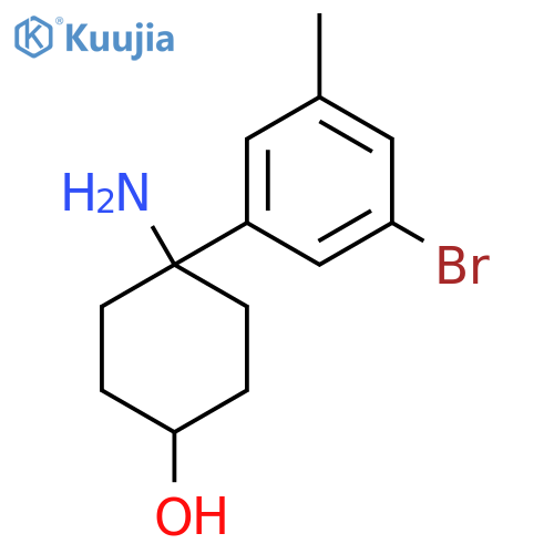 4-amino-4-(3-bromo-5-methylphenyl)cyclohexan-1-ol structure