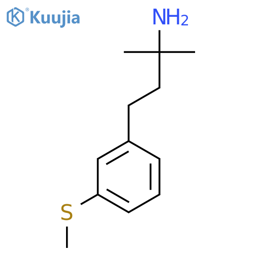 2-methyl-4-3-(methylsulfanyl)phenylbutan-2-amine structure