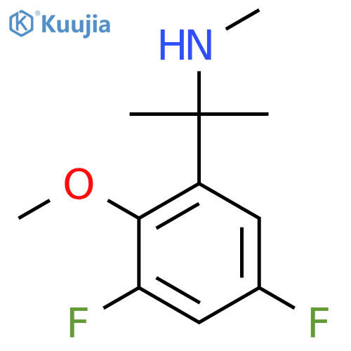 2-(3,5-difluoro-2-methoxyphenyl)propan-2-yl(methyl)amine structure