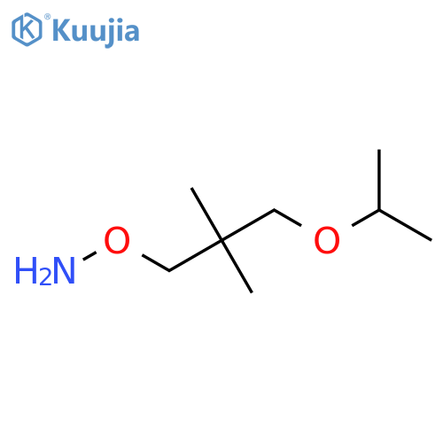 O-2,2-dimethyl-3-(propan-2-yloxy)propylhydroxylamine structure
