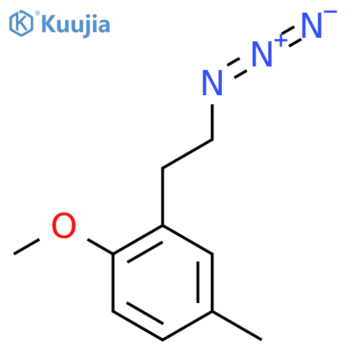 2-(2-azidoethyl)-1-methoxy-4-methylbenzene structure