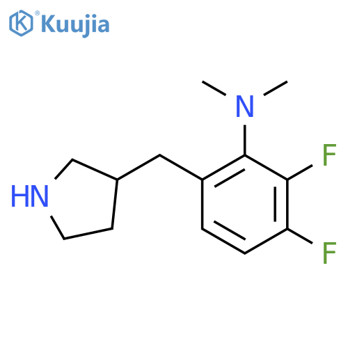 2,3-difluoro-N,N-dimethyl-6-(pyrrolidin-3-yl)methylaniline structure