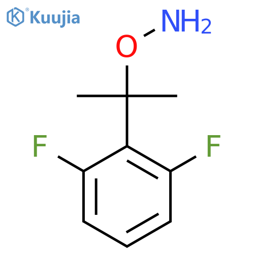 O-[2-(2,6-difluorophenyl)propan-2-yl]hydroxylamine structure