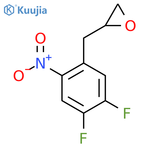2-(4,5-difluoro-2-nitrophenyl)methyloxirane structure