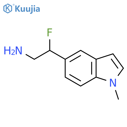 2-fluoro-2-(1-methyl-1H-indol-5-yl)ethan-1-amine structure