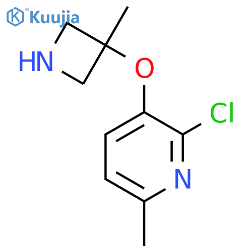 2-chloro-6-methyl-3-(3-methylazetidin-3-yl)oxypyridine structure