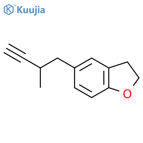 5-(2-methylbut-3-yn-1-yl)-2,3-dihydro-1-benzofuran structure